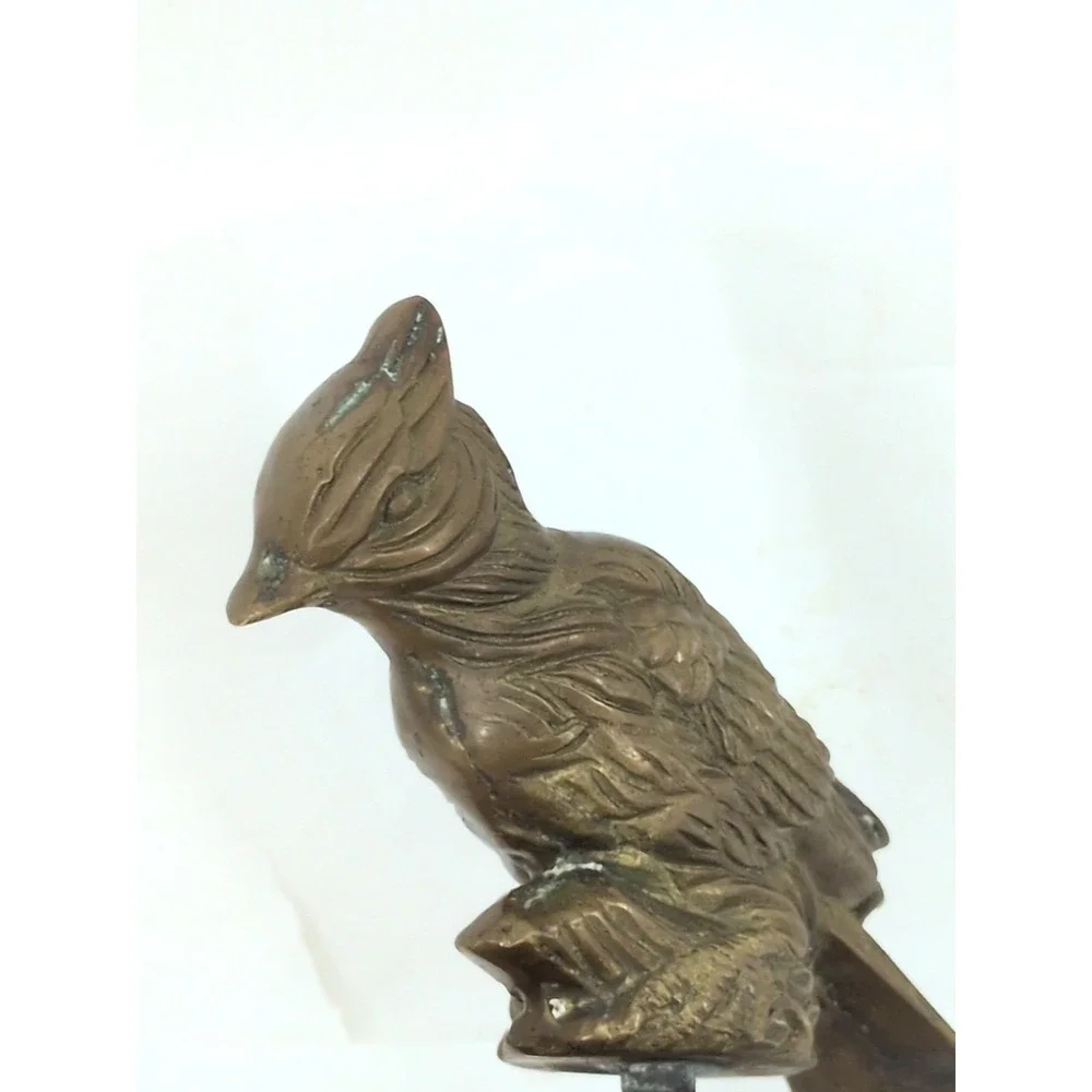 Vintage Brass Cardinal Bird Garden Faucet Spigot Flora & Fauna Hose
